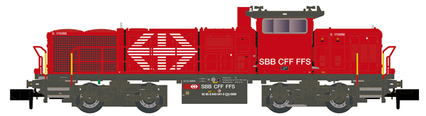 Kato HobbyTrain Lemke H2934 - Lemke Swiss Diesel Locomotive Am 843 of the SBB  